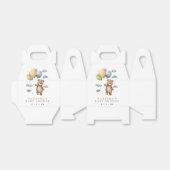 Niedlicher Bär und Balloons Babydusche Geschenkschachtel (Ungefaltet)