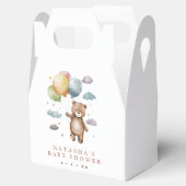Niedlicher Bär und Balloons Babydusche Geschenkschachtel (Geöffnet)
