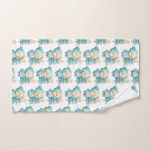 Niedlicher Bär und Weihnachtsbaum Urlaubsmuster Badhandtuch Set (Handtuch)