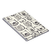 Niedlicher Bär, von Hand gezeichnet nahtloses Must Notizblock (Rechte Seite)