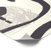 Niedlicher Bär, von Hand gezeichnet nahtloses Must Poster (Ecke)