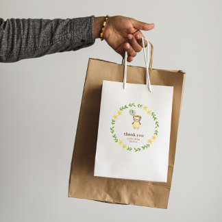 Niedlicher Bär zum Geburtstag Mittlere Geschenktüte