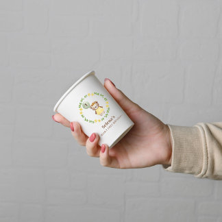 Niedlicher Bär zum Geburtstag Pappbecher