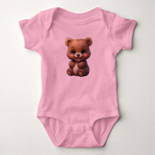 Niedlicher Bärenanzug für Mädchen Baby Strampler