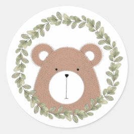 Niedlicher Bärenaufkleber Runder Aufkleber