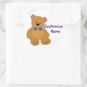 Niedlicher Bärenaufkleber Runder Aufkleber (Tasche)