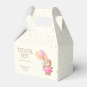 Niedlicher Bärenbalon Geburtstag Geschenkschachtel (Rückseite)