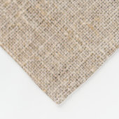 Niedlicher Bärenburlap Rustikaler Name Wasserfarbe Fleecedecke (Ecke)