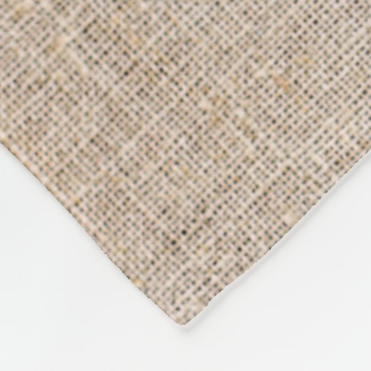Niedlicher Bärenburlap Rustikaler Name Wasserfarbe Fleecedecke (Ecke)