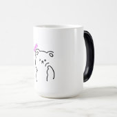 Niedlicher Bärengrafikcup Verwandlungstasse (VorderseiteRechts)