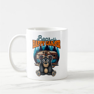 Niedlicher Bärenhappy-Camper-Bär Kaffeetasse