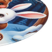 Niedlicher Bärenholz Schneidebrett (Ecke)