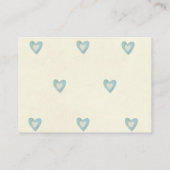 niedlicher Bärenjunge Diaper Raffelungskarte Begleitkarte (Rückseite)