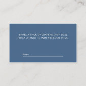 Niedlicher Bärenjunge Duschenspinner Begleitkarte (Rückseite)