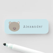 Niedlicher Bärenkenner Namensschild (Beispiel)