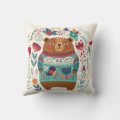 Niedlicher Bärenkissen Kissen (Rückseite)