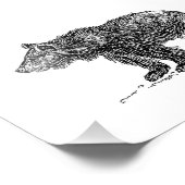 Niedlicher Bärenkuchen Fotodruck (Ecke)