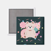 Niedlicher Bärenmagnet Magnet (Vorderseite/Rückseite)