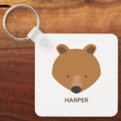 Niedlicher Bärenname Schlüsselanhänger (Vorderseite)