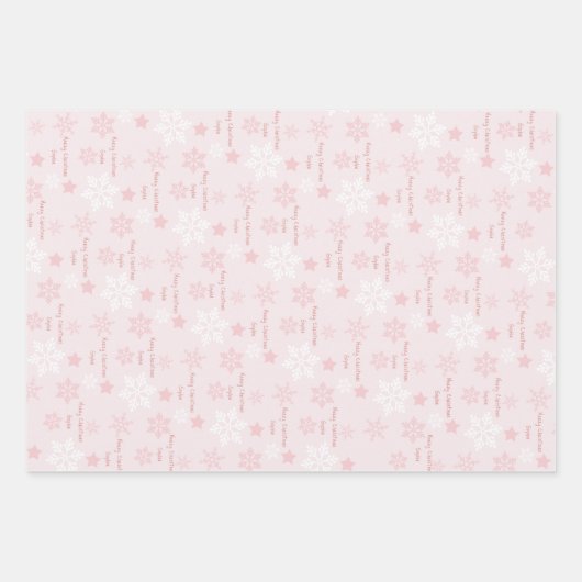 Niedlicher Bärenname Weihnachtswrapping Paper Shee Geschenkpapier Set (Vorderseite 2)