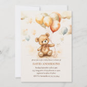 Niedlicher Bärenneutraler Einladung (Vorderseite)