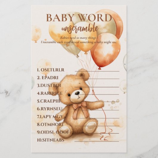 Niedlicher Bärenneutraler Flyer (Vorne)