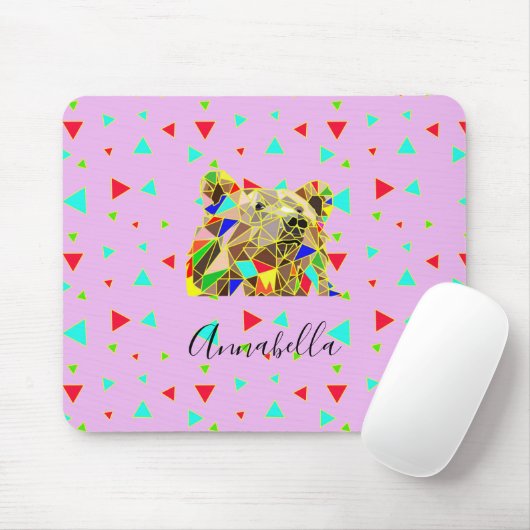 Niedlicher Bärenrosa Mousepad (Mit Mouse)