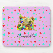 Niedlicher Bärenrosa Mousepad (Vorne)