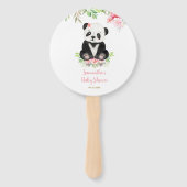 Niedlicher Bärenrot Rosa Grüne Girl Babydusche Fächer (Vorderseite)