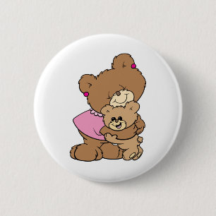 niedlicher Bärenschwanz Button