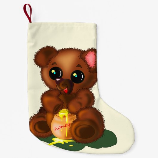 Niedlicher Bärenweihnachtsfest Strumpf Kleiner Weihnachtsstrumpf (Vorderseite)