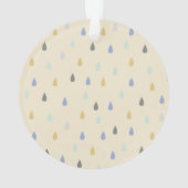 Niedlicher Bärenweihnachtsort Ornament (Rückseite)