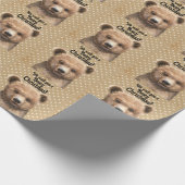 Niedlicher Bärenweihtag Geschenkpapier (Ecke)
