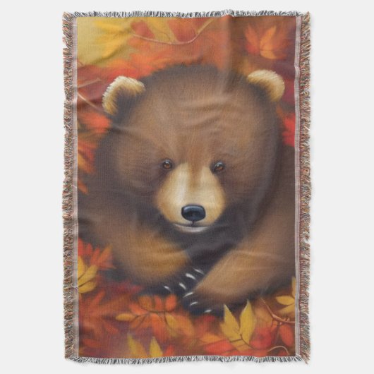 Niedlicher Bärenwirbel Decke (Vorderseite Vertikal)