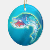 Niedlicher Barracuda Keramikornament (Links)