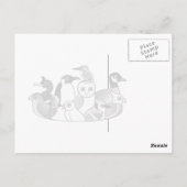 Niedlicher Barschlauch Postkarte (Rückseite)