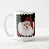 Niedlicher Bart Weihnachtsfeiertag Tasse (Links)