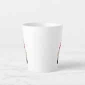 Niedlicher Bartweihnachtsgenom Milchtasse (Vorderseite)