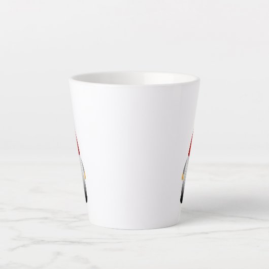 Niedlicher Bartweihnachtsgenom Milchtasse (Vorderseite)