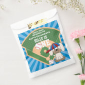 Niedlicher Baseball Spaß Welpen Hund 1. Geburtstag Geschenktütchen (Versiegelt)