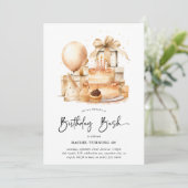 Niedlicher Bash für Erwachsene Einladung (Stehend Vorderseite)