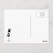 Niedlicher Bashkir Horse Cartoon Postkarte (Rückseite)