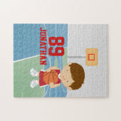 Niedlicher Basketballspieler Puzzle (Horizontal)