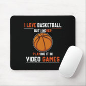 Niedlicher Basketballtrainer Mousepad (Mit Mouse)
