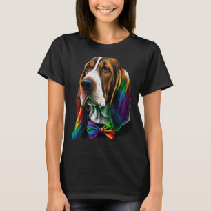 Niedlicher Basset Hound Hund auf Basset Hound Love T-Shirt