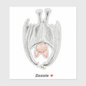 Niedlicher Bat Hammering a Nail Aufkleber (Blatt)