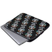 Niedlicher Battschlag und Retro Sunset | Lass uns  Laptopschutzhülle (Vorne Knopf)