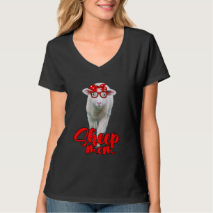 Niedlicher Bauer der Mama Schafe Motheru2019s Day T-Shirt