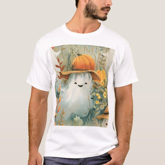 Niedlicher Bauer Ghost T-Shirt (Vorderseite)