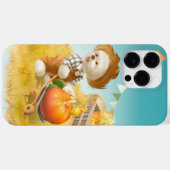 Niedlicher Bauer Hund mit Pumpkin Case-Mate iPhone Hülle (Rückseite (Horizontal))
